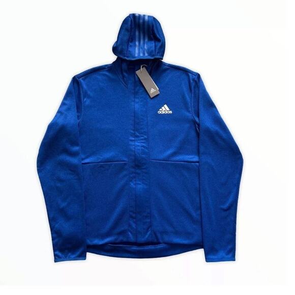 Adidas Mens Team Issue Badge of Sport Blue Rare Hoodie EI8389 Size L NWT… - Picture 3 of 11